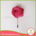 Mix color rose flower with mental brooch pins